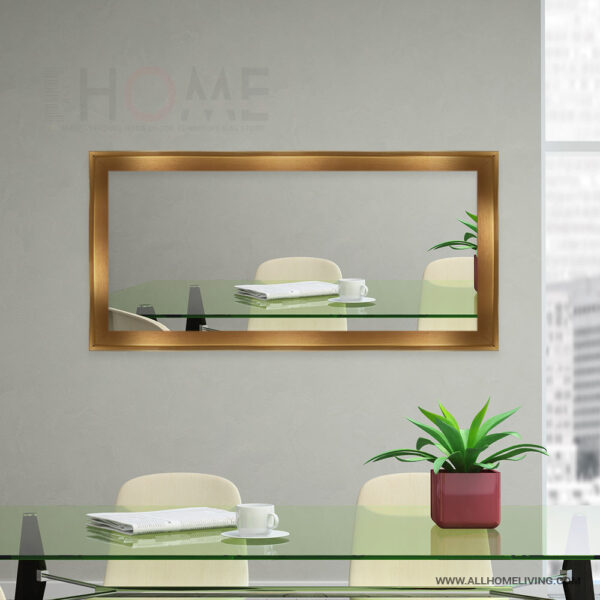 Royal Frames Gold Frame Long Wall Mirror All Home Living