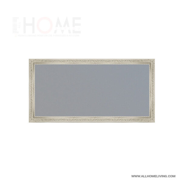 Royal Frames Off-White Silver Long Wall Mirror