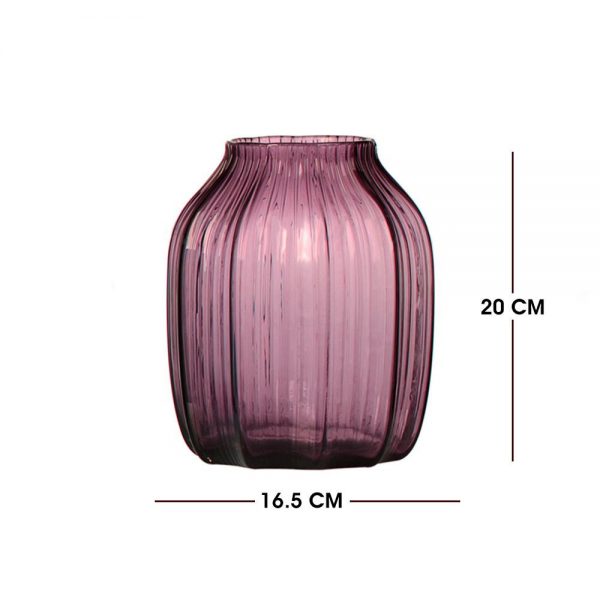 Purple Vase of flowers with short flower shape for Decoration - Image 4