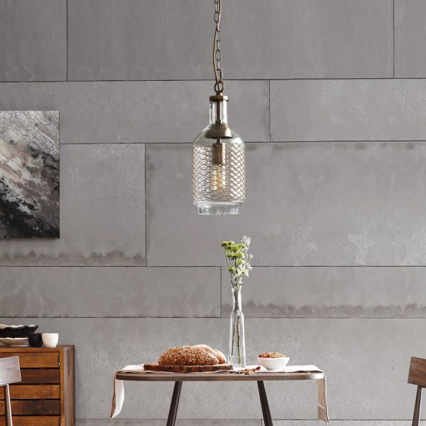Casamotion Glass Copper Vintage Pendant Light For Home Decoration - Image 3