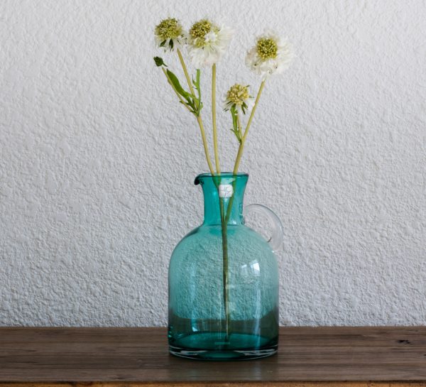 small flower vase- cylinder murano glass vase