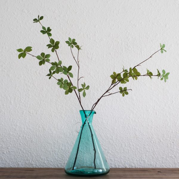 Murano Grey Flower Vase Beaker Shape