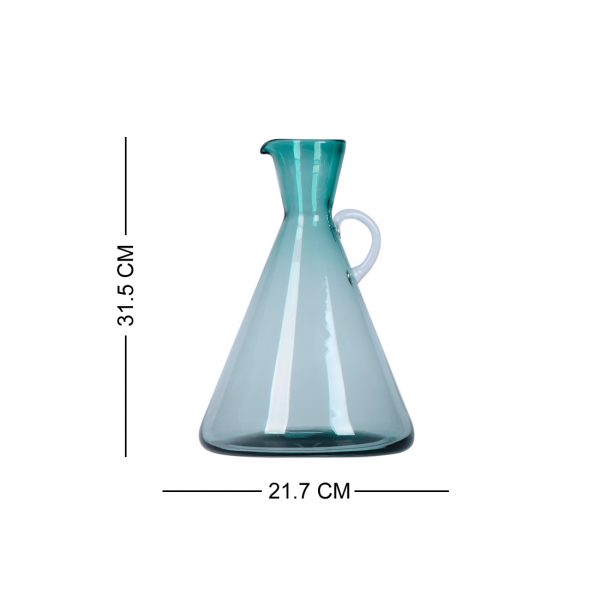 Murano Grey Flower Vase Beaker Shape