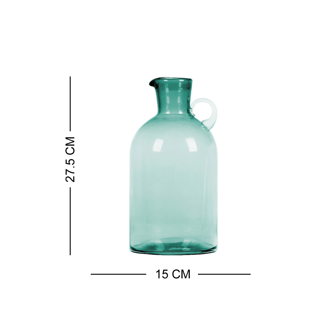 Recycle Green Glass Vase Tall Beaker Shaped All Home Living