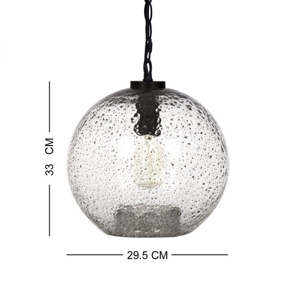 Unique Design Casamotion Sandy Clear Glass Pendant Light for Decoration