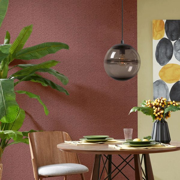 Casamotion Handmade Art Globe Glass  Brown Pendant Light - Image 5