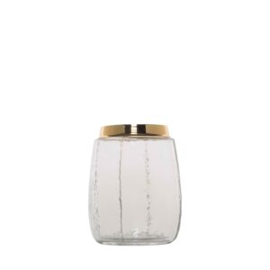 Glass Candle Holder Cum Clear Flower Vase