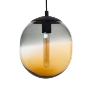 Casamotion Hand Blown Grey Amber Color Modern Suspended Pendant Light