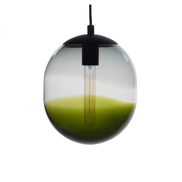 Casamotion Hand Blown Grey Amber Color Modern Suspended Pendant Light