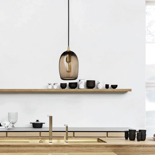 Casamotion Mini Brown Pendant Light - Image 3