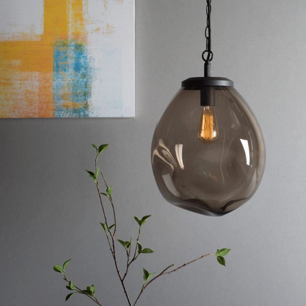 Casamotion Edison Design Brown Hanging Glass Pendant Light