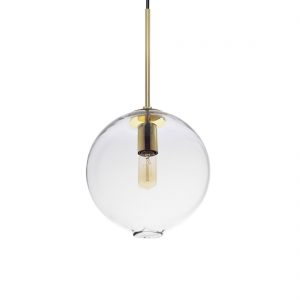 Clear Glass Pendant Light Handblown