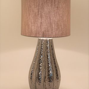 Ceramic Silver Table Lamp