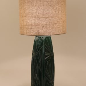 Emerald Green Antique Ceramic Table Lamp