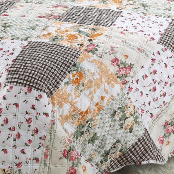 Patchwork Printed Chintz Bedspread