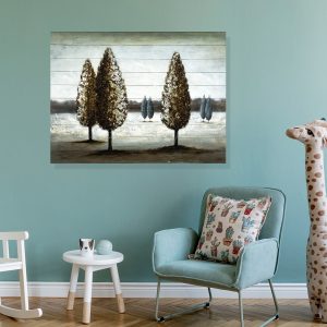 Pine Tree Metal Painting