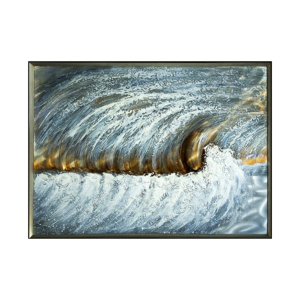Great Wave Metal Painting