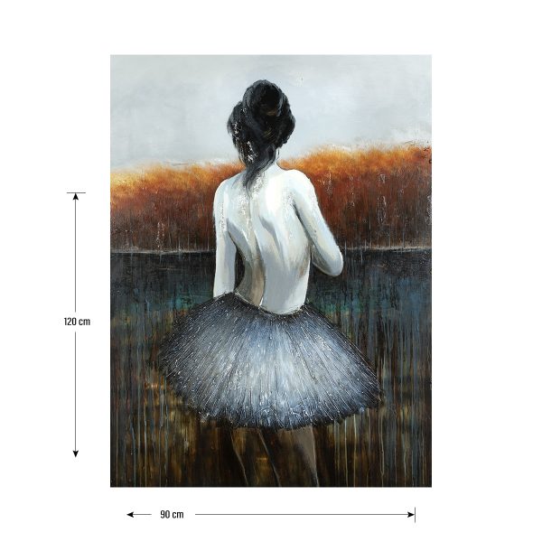 Women Gazing Wall Painting Metal