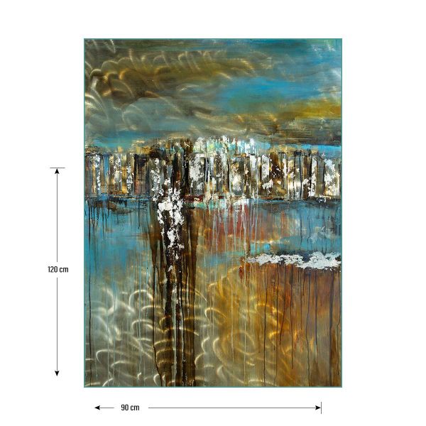 Cityline Metal Painting