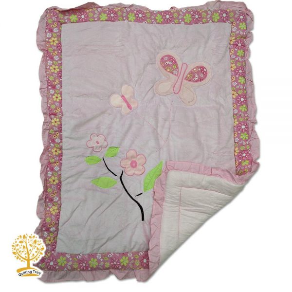 pink velevt baby play mat cum comforter