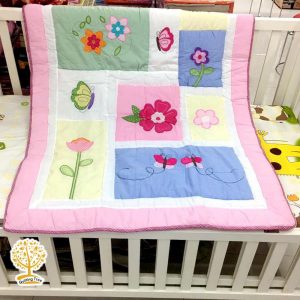 Flowers & butterfly playmat cum comforter