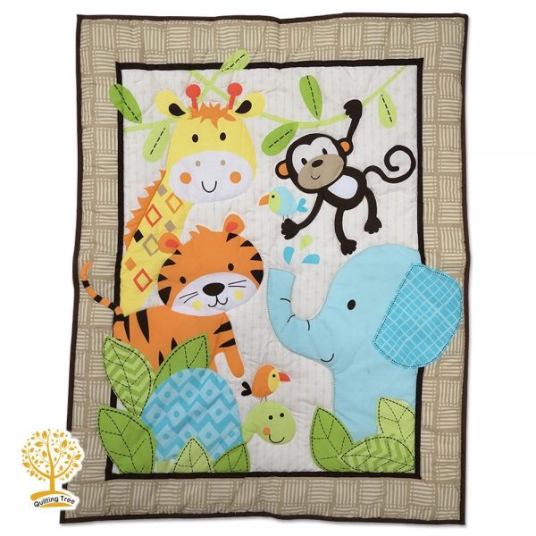 colorful jungle baby play mat cum comforter