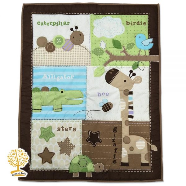 giraffe and alligator baby play mat cum comforter