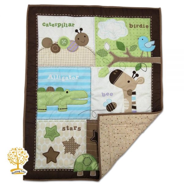 giraffe and alligator baby play mat cum comforter