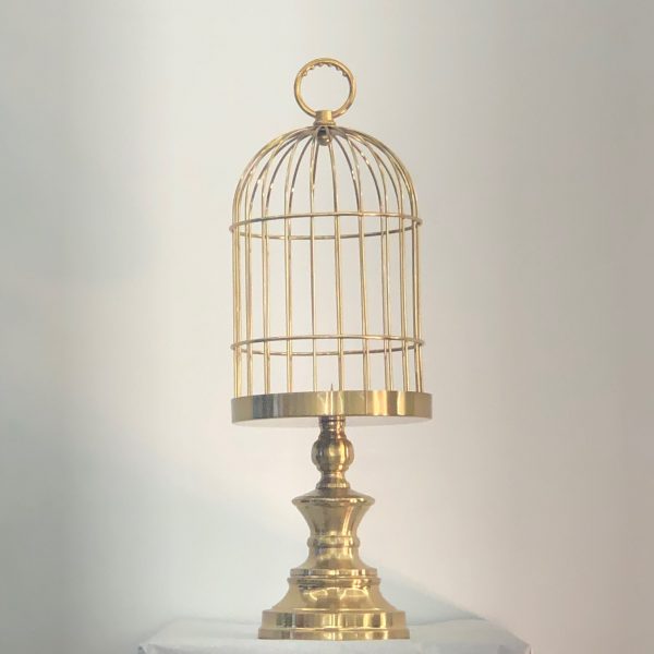Metal Cage Candle Stand- Set Of 2
