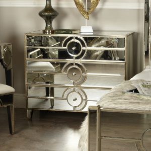 Parisian Mirrored Chest of Drawers