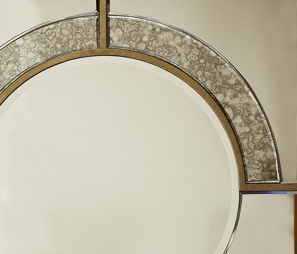 Parisian Mirrored Center Table with 2 Drawers - Image 6