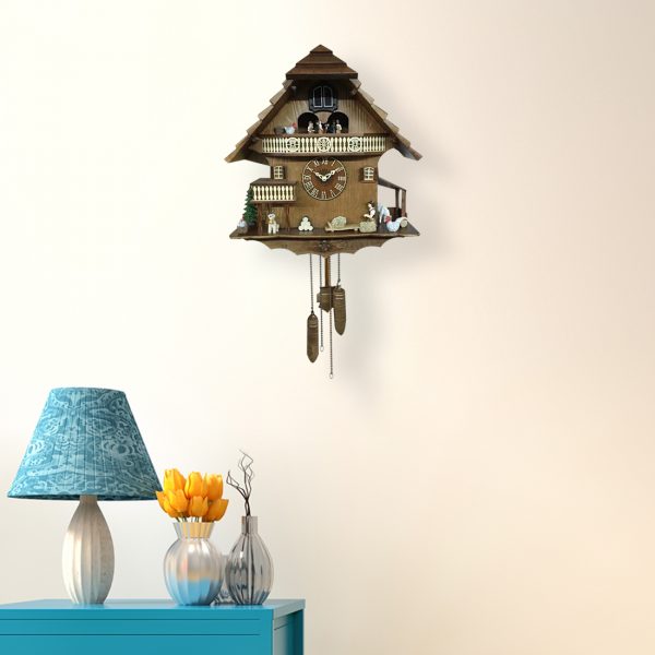 Vintage Swiss Farm Cuckoo Clock