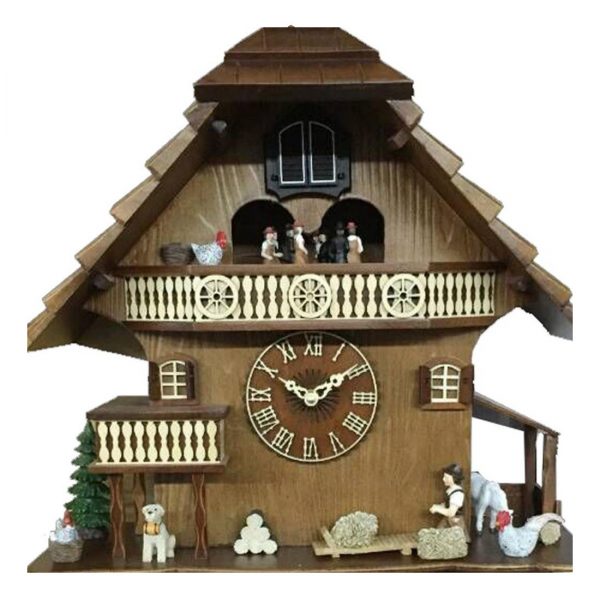 Vintage Swiss Farm Cuckoo Clock