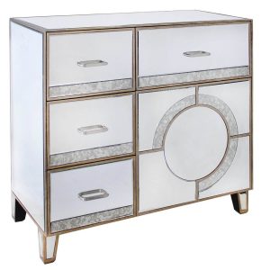 mirrored storage cabinet