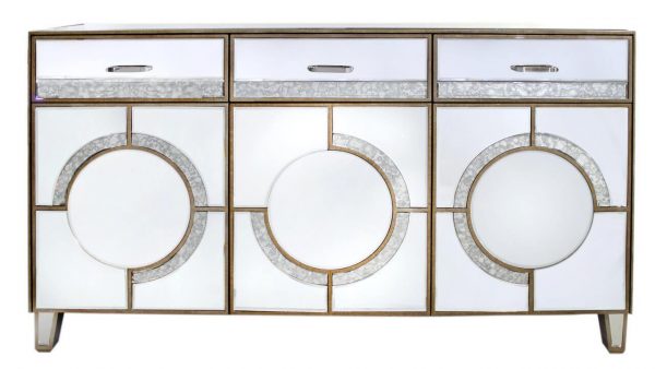 Venetian Mirrored 3 Drawer/3 Door Sideboard - Image 3