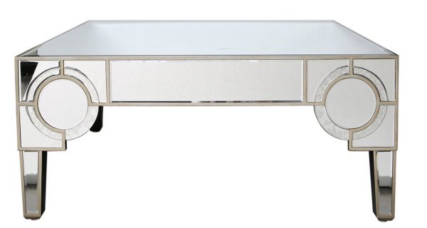 Parisian Mirrored Center Table with 2 Drawers - Image 5