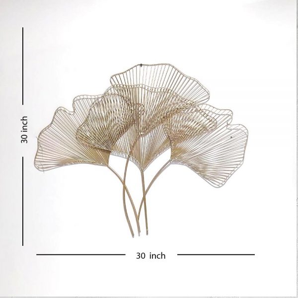 Wrought Gold Floral Bunch Wall Decor - Image 2