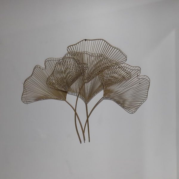 Wrought Gold Floral Bunch Wall Decor - Image 4