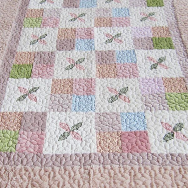 Beige Contemporary Patchwork Rug In Velvet - Image 3