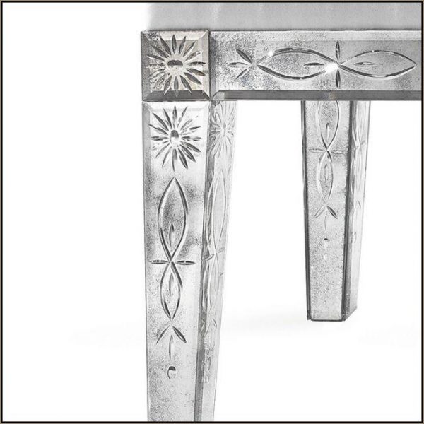 ELEGANT ENGRAVED VENETIAN MIRROR CHAIR - Image 2