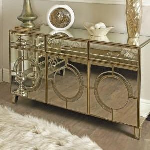 Venetian Mirrored 3 Drawer/3 Door Sideboard