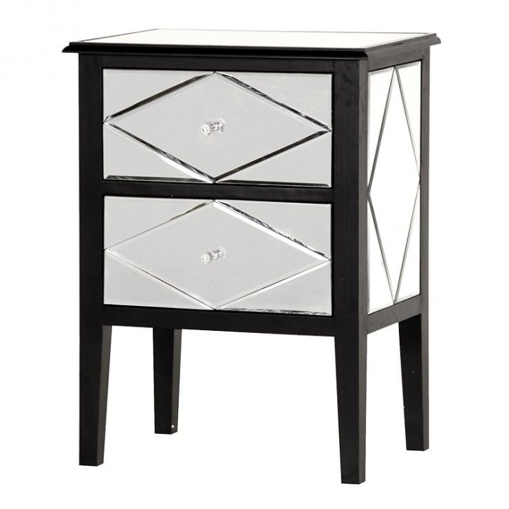 Venetian Mirror Bedside Table Design - All Home Living