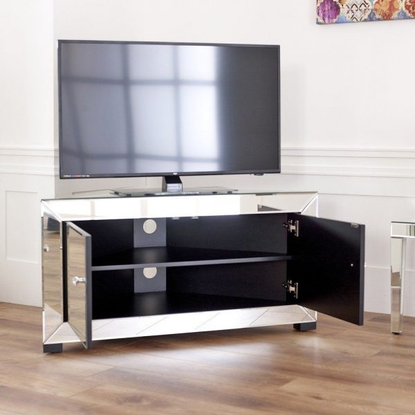 Venetian Mirrored Corner TV Cabinet - to fit TV's up to 44"