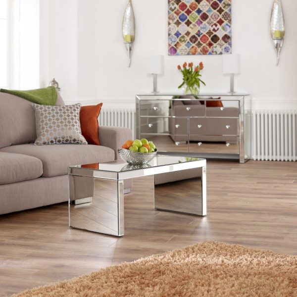 Venetian Mirrored Coffee Table - Small - Image 5