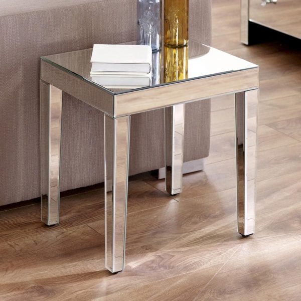 Venetian Mirrored Side Table - Medium
