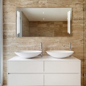 Rectangular Wall Mirror With LED