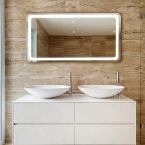 Rectangular Wall Mirror With LED