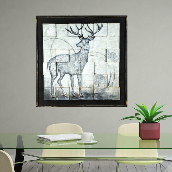 Deer 3d Wood Painting - Image 2