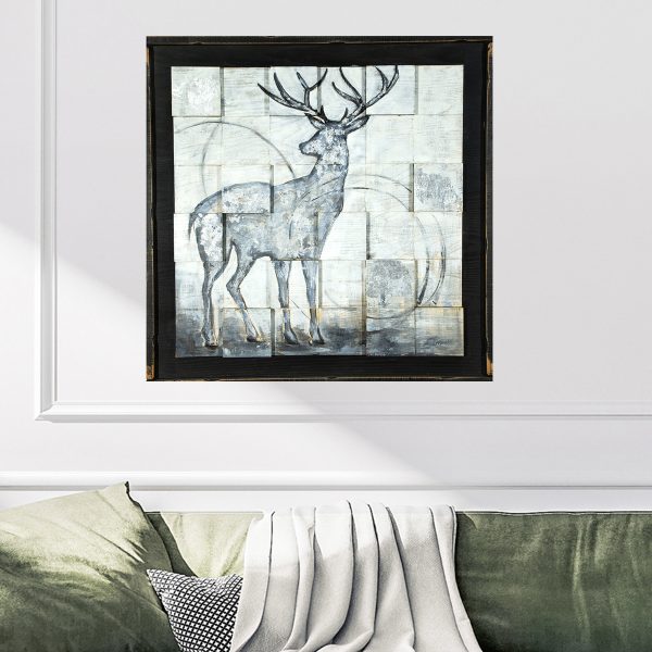 Deer 3d Wood Painting