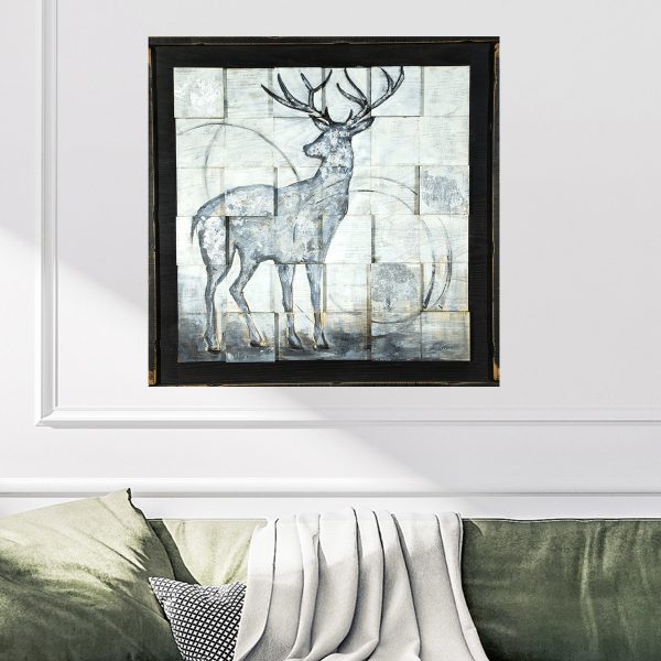 Deer 3d Wood Painting - Image 3